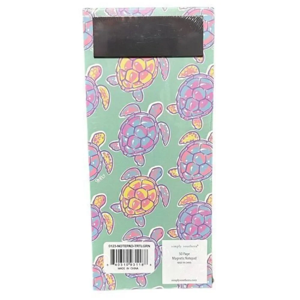 NWT‎ Simply Southern Turtle Design 50 Page Magnetic Note Pad